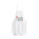 Grembiule Bianco Fatto con amore dalla nonna – Idea Regalo per i Nonni, Festa dei Nonni-Grembiule da Cucina-Lol T-shirt