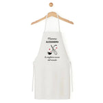 Grembiule Bianco Personalizzato con Nome Mamma la migliore cuoca del mondo-Grembiule da Cucina-Lol T-shirt
