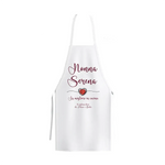 Grembiule Bianco Personalizzato con nome Nonna La migliore in Cucina – Idea Regalo per i Nonni, Festa dei Nonni-Grembiule da Cucina-Lol T-shirt
