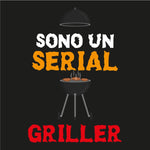 Grembiule Nero Sono un Serial Griller-Grembiule da Cucina-Lol T-shirt