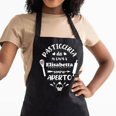 Grembiule Pasticceria da mamma sempre aperto-Grembiule da Cucina-Lol T-shirt