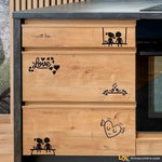 Kit Adesivi Murali per Placche Interruttori - Set 6 Pezzi in Vinile-Adesivi decorativi-Lol T-shirt