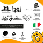 Kit Adesivi Murali per Placche Interruttori - Set 6 Pezzi in Vinile-Adesivi decorativi-Lol T-shirt