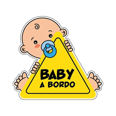 Kit adesivi per auto 2 pezzi Baby a bordo (Bambino/Bambina)-adesivi per auto-Lol T-shirt
