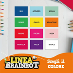 Kit etichette adesive scuola Brainrot – 110 per matite + 24 per quaderni-Etichette-Lol T-shirt