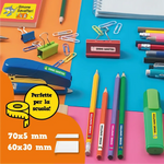 Kit etichette adesive scuola Brainrot – 110 per matite + 24 per quaderni-Etichette-Lol T-shirt