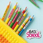 Kit Scuola Etichette per Matite e Quaderni Personalizzabili - 134 pezzi-Etichette-Lol T-shirt