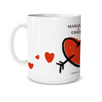 Kit Tazze Personalizzate di Coppia Con Nomi Cuore con Freccia-Tazze Personalizzate-Lol T-shirt