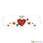 Kit Tazze Personalizzate di Coppia Con Nomi Cuore con Freccia-Tazze Personalizzate-Lol T-shirt