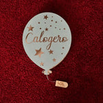 Lampada in legno a led Palloncino a Parete Personalizzabile con Nome-Lampada in legno-Lol T-shirt