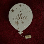 Lampada in legno a led Palloncino a Parete Personalizzabile con Nome-Lampada in legno-Lol T-shirt