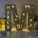 Lampada in legno a led Personalizzabile con Nome (Harry Potter Tribute)-Lampada in legno-Lol T-shirt