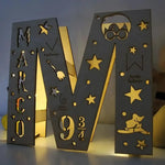 Lampada in legno a led Personalizzabile con Nome (Harry Potter Tribute)-Lampada in legno-Lol T-shirt
