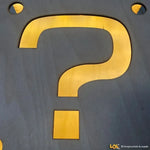 Lampada in legno Blocco Punto Interrogativo Super Mario Bross-Lampada in legno-Lol T-shirt