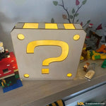 Lampada in legno Blocco Punto Interrogativo Super Mario Bross-Lampada in legno-Lol T-shirt
