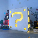 Lampada in legno Blocco Punto Interrogativo Super Mario Bross-Lampada in legno-Lol T-shirt