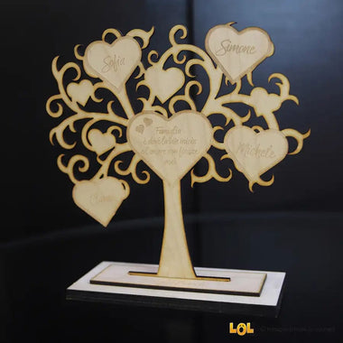 Albero della vita famiglia personalizzato con nomi Legno Albero della vita in legno