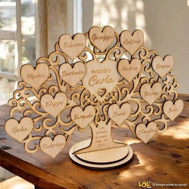 Albero della Vita Regalo Maestra personalizzato Albero della vita in legno