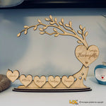 Albero famiglia personalizzato con nomi Legno Albero della vita in legno