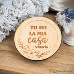 Candela ai Frutti Di Bosco con Tappo in Legno e Nome Personalizzato Candela Personalizzata