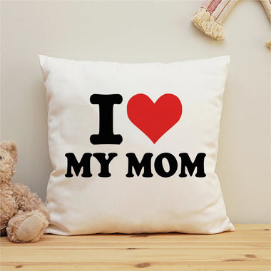 Cuscino Quadrato I Love My Mom Cuscino personalizzato