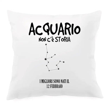 Cuscino Personalizzato Segno Zodiacale Acquario Federe per cuscino