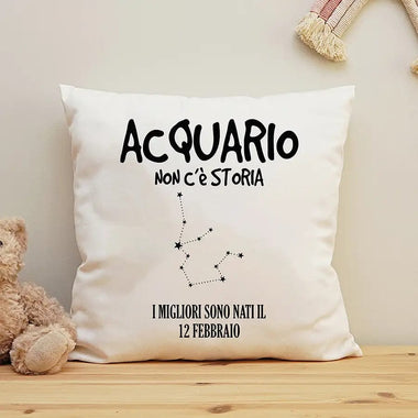Cuscino Personalizzato Segno Zodiacale Acquario Federe per cuscino