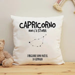 Cuscino Personalizzato Segno Zodiacale Capricorno Federe per cuscino