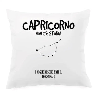 Cuscino Personalizzato Segno Zodiacale Capricorno Federe per cuscino