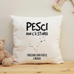 Cuscino Personalizzato Segno Zodiacale Pesci Federe per cuscino