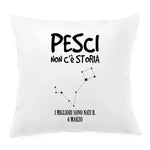 Cuscino Personalizzato Segno Zodiacale Pesci Federe per cuscino