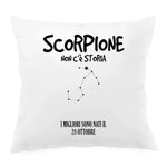 Cuscino Personalizzato Segno Zodiacale Scorpione Federe per cuscino