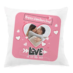 Cuscino Quadrato Personalizzato con Nomi e Foto Love is in the air Federe per cuscino