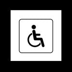 Cartello Toilette Bagno Disabili Segnaletica Cartello Interno