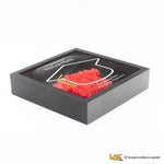 Shadow Box Laurea Personalizzata con Rose Rosse in 3D - Idea Regalo Shadow Box