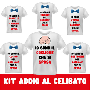 Kit Addio al Celibato T-shirt