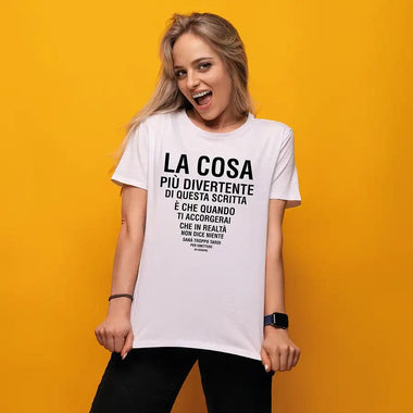 T-shirt Donna Divertente con scritta T-shirt