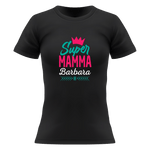 T-shirt Donna Super Mamma Personalizzata con Nome T-Shirt