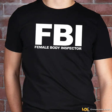 T-shirt Uomo FBI divertente T-shirt