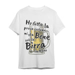 T-shirt Uomo Ho fatto la prova costume... mi sta bene solo la birra in mano T-shirt