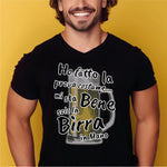 T-shirt Uomo Ho fatto la prova costume... mi sta bene solo la birra in mano T-shirt