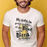 T-shirt Uomo Ho fatto la prova costume... mi sta bene solo la birra in mano T-shirt