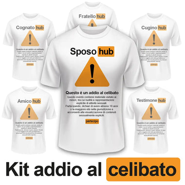 T-shirt Uomo Kit Addio al Celibato T-shirt