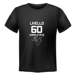 T-shirt Uomo Livello 60 Completato Con Età Personalizzabile T-Shirt