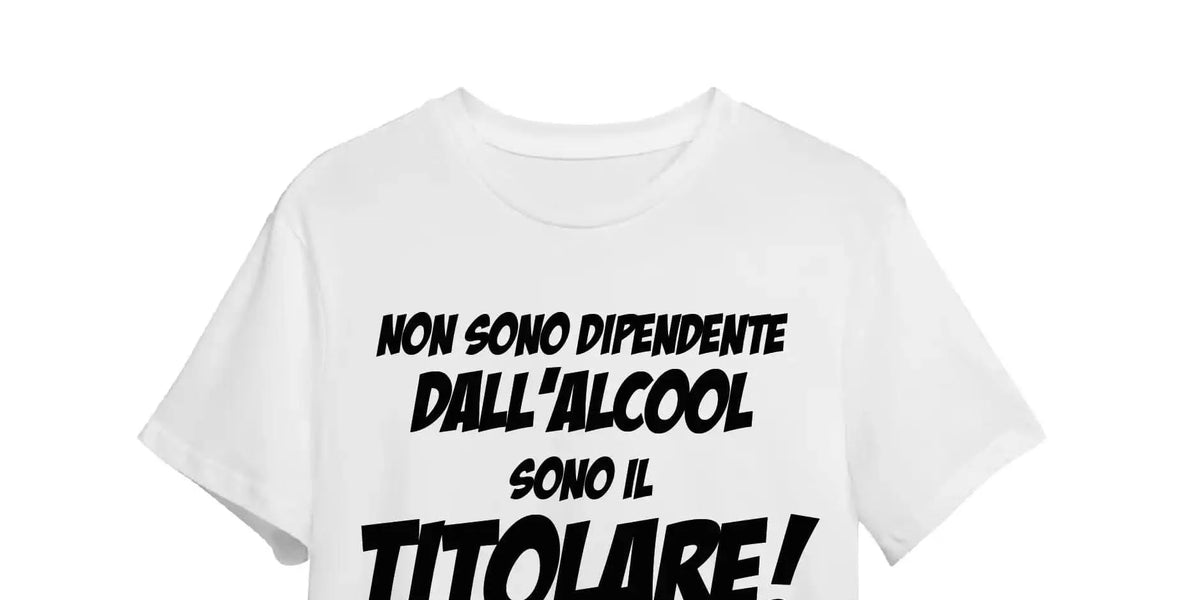 Non sono dipendente dall'alcool sono il titolare! T-shirt Uomo