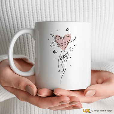 Tazza Amore Cuore Pianeta Tazze Personalizzate