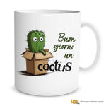 Tazza Divertente "Buongiorno un Cactus" - Mug Simpatica in Ceramica Tazze Personalizzate