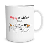 Tazza Happy Breakfast Cats Tazze Personalizzate