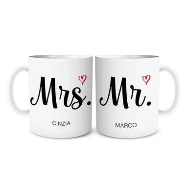 Tazza Lui e Lei con nome personalizzato Tazze Personalizzate