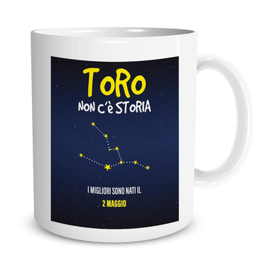 Tazza Oroscopo Segno Zodiacale Toro Con Data Personalizzata Tazze Personalizzate